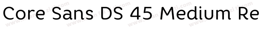 Core Sans DS 45 Medium Regular字体转换